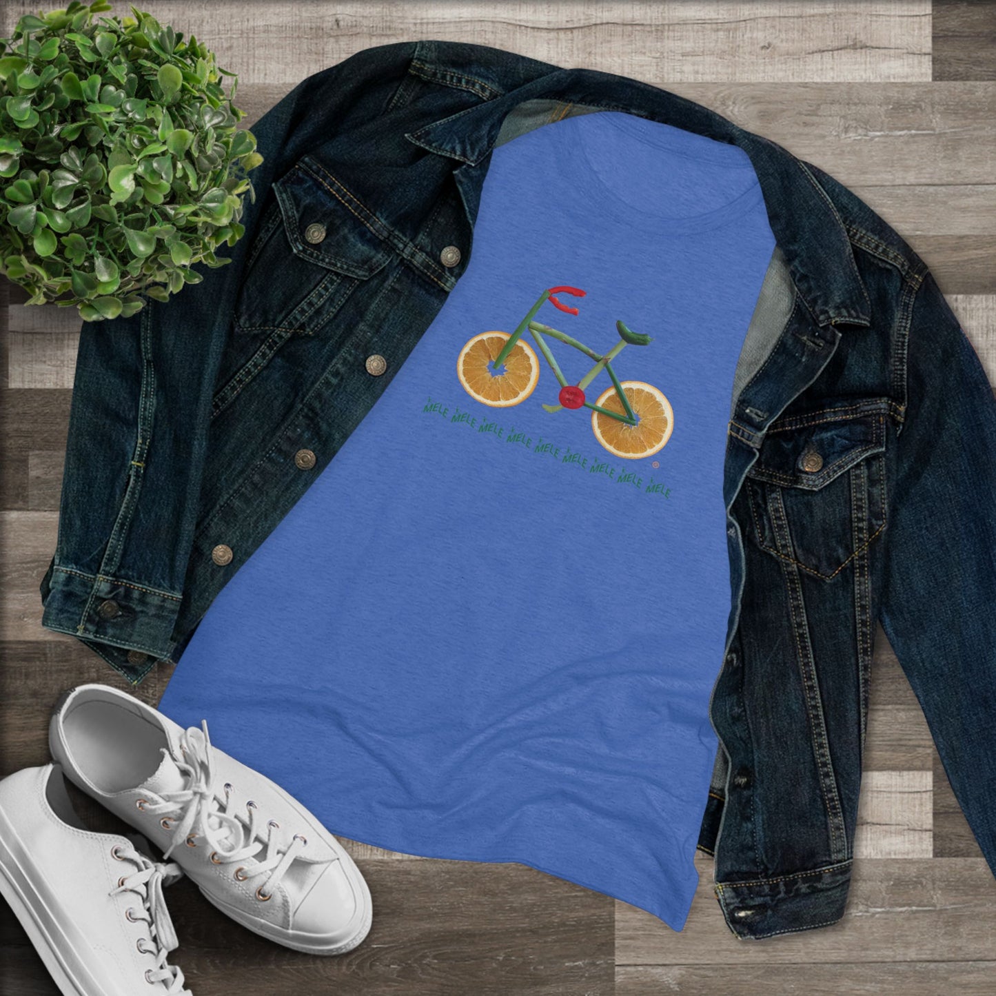 Women's Triblend Tee - Veggie Bike