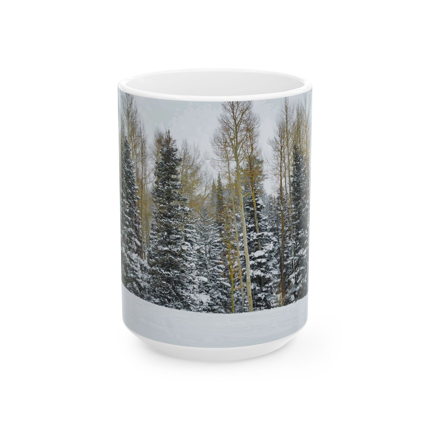 Coffee Mug (11oz/15oz) - Forest Winterscape