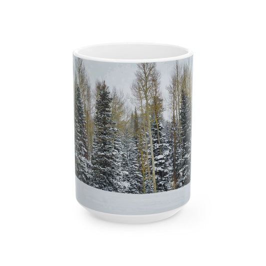 Coffee Mug (11oz/15oz) - Forest Winterscape