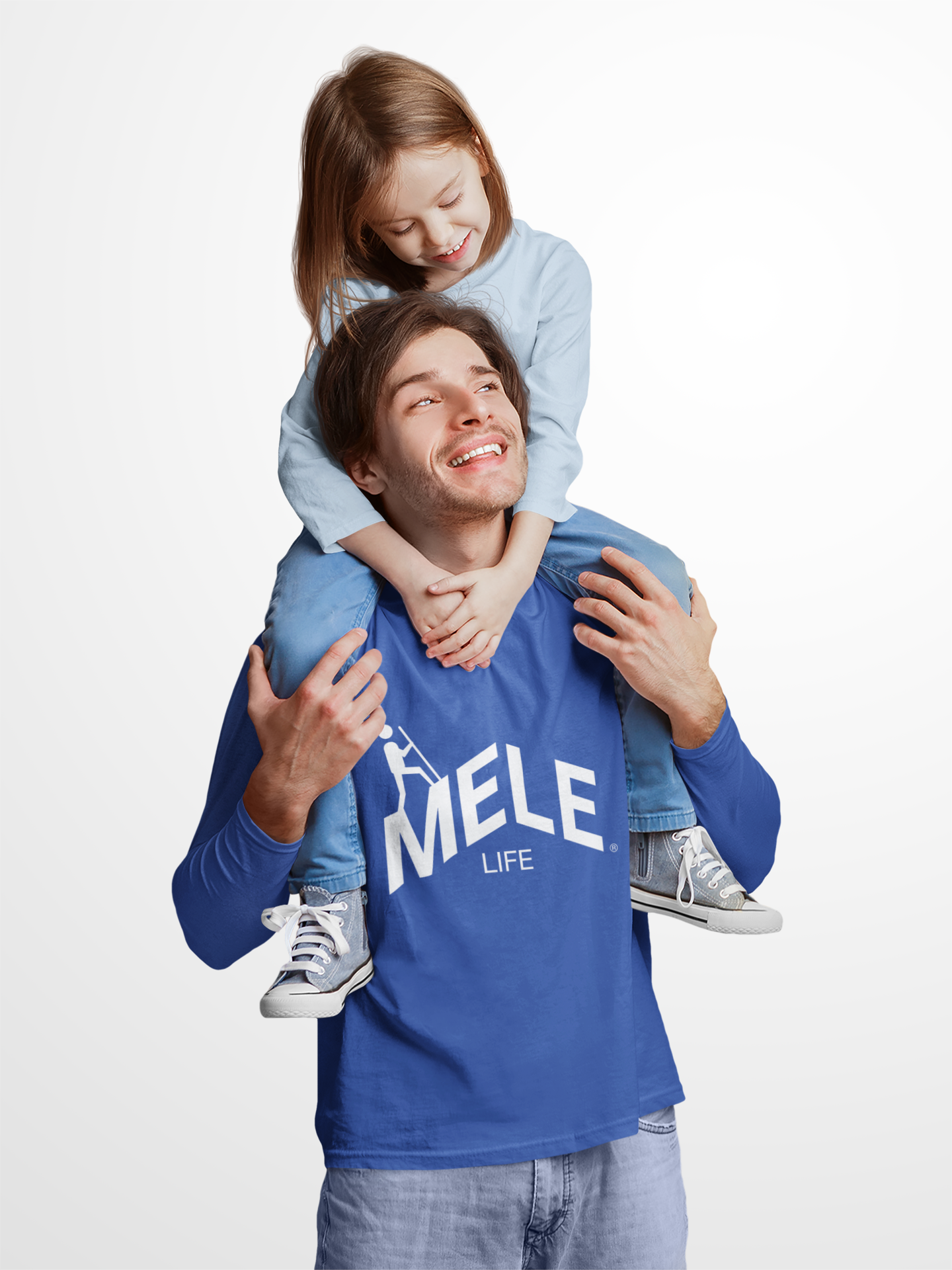 Long Sleeve Tee (Unisex) - MELE LIFE logo  (white text)