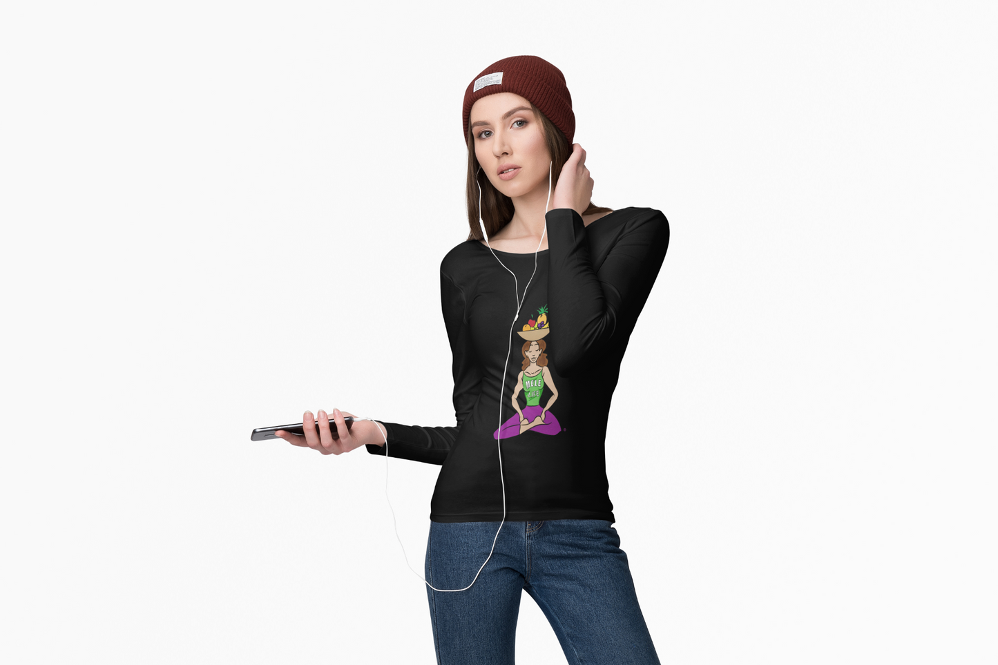 Long Sleeve Tee (Unisex) - Yoga Lady 1