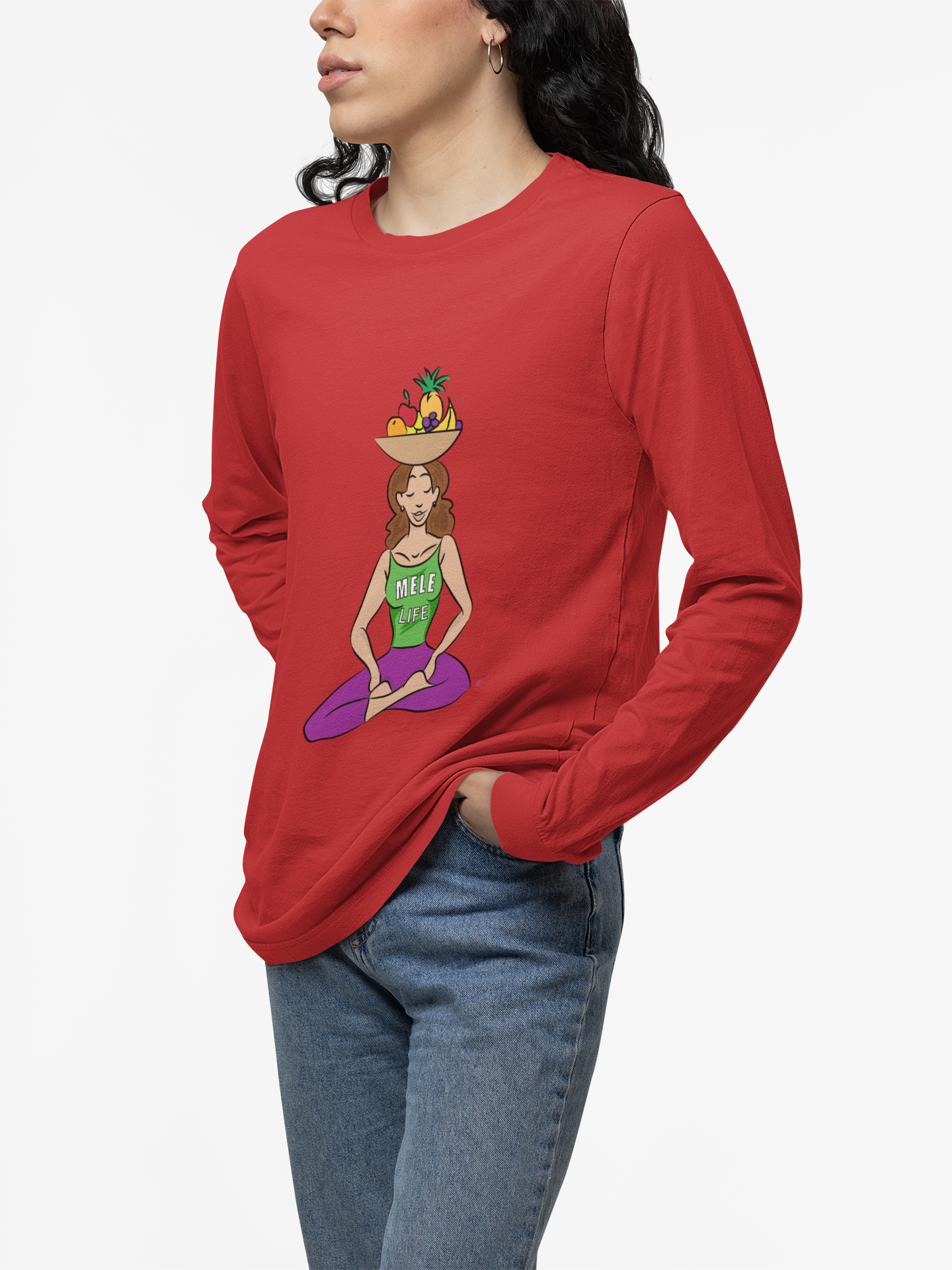 Long Sleeve Tee (Unisex) - Yoga Lady 1