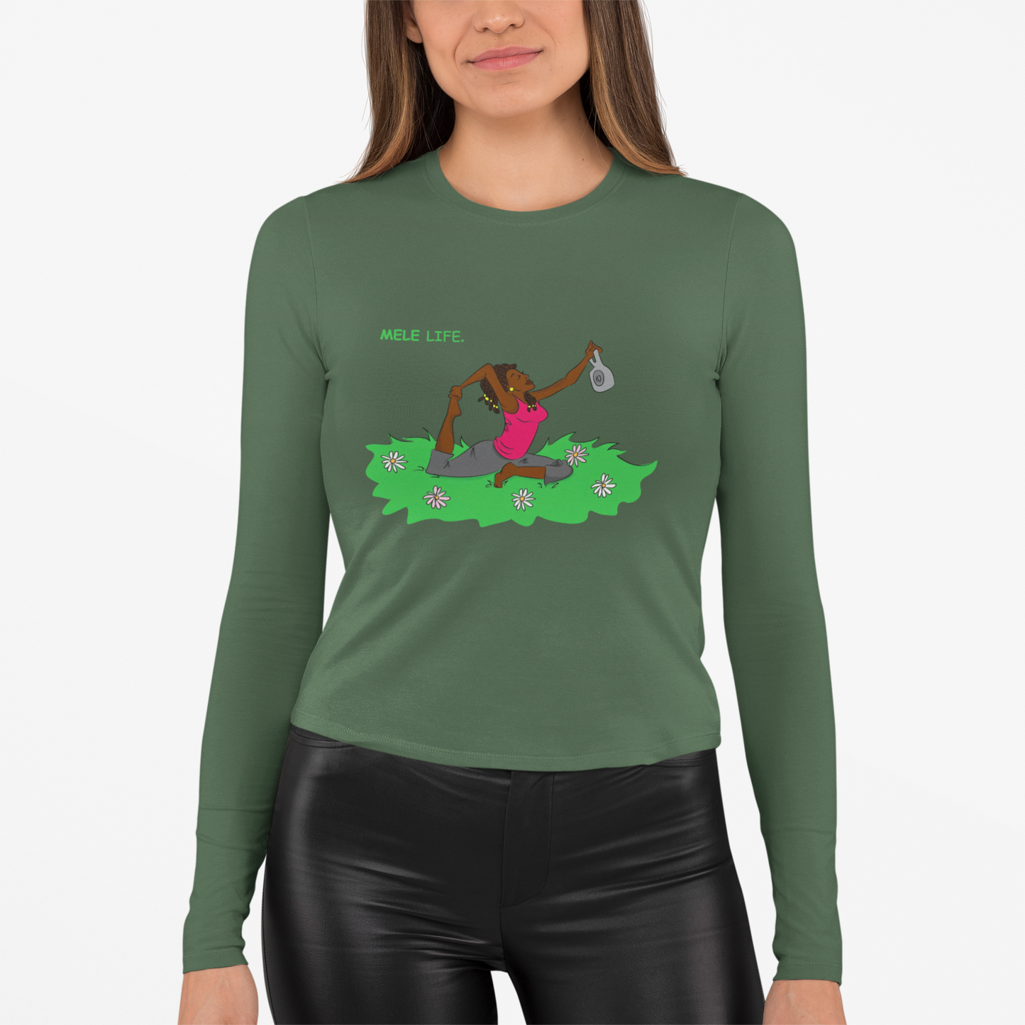 Long Sleeve Tee (Unisex) - Yoga Lady 2