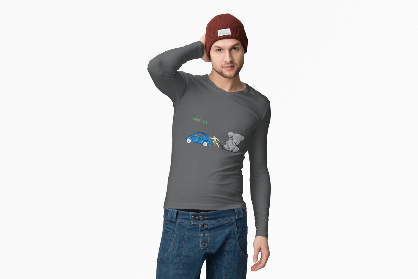 Long Sleeve Tee (Unisex) - Strong White Man