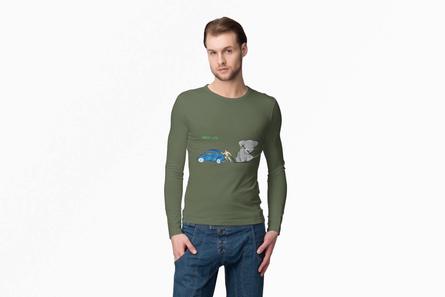 Long Sleeve Tee (Unisex) - Strong White Man