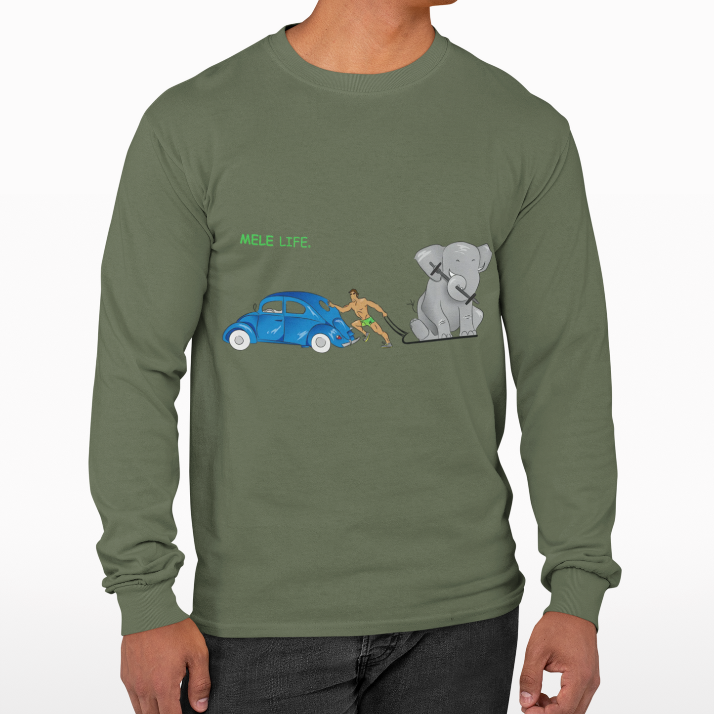 Long Sleeve Tee (Unisex) - Strong Brown Man
