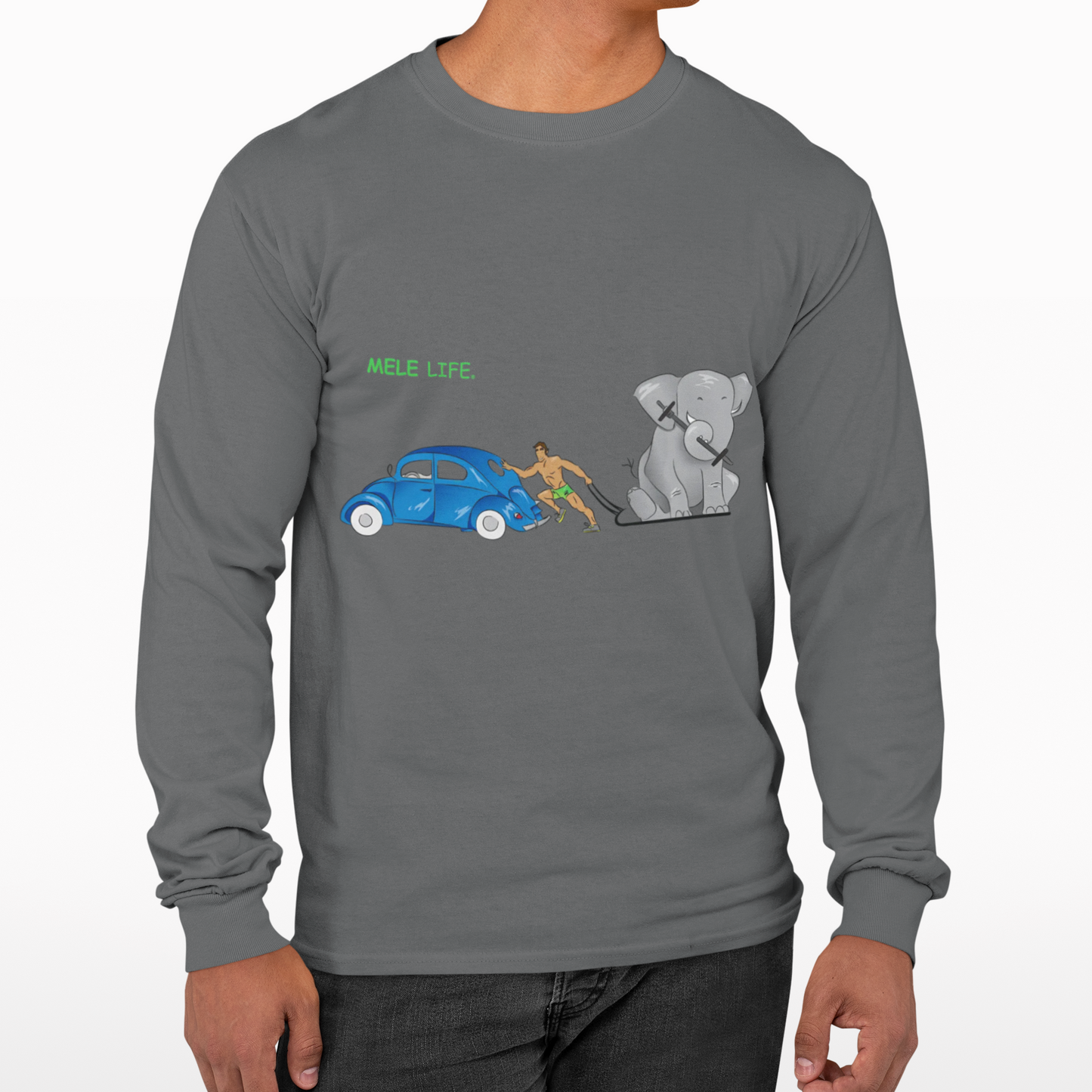 Long Sleeve Tee (Unisex) - Strong Brown Man