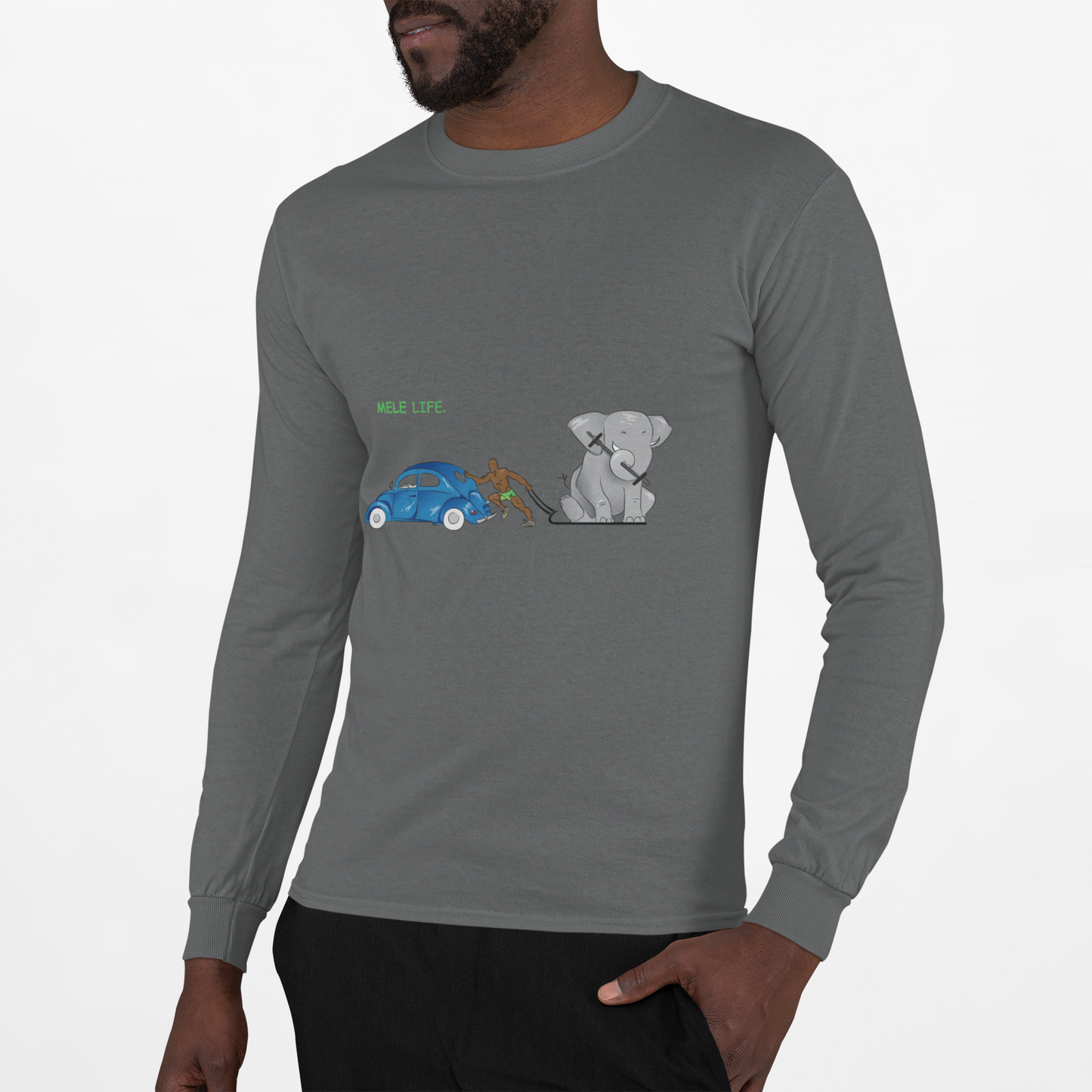 Long Sleeve Tee (Unisex) - Strong Black Man