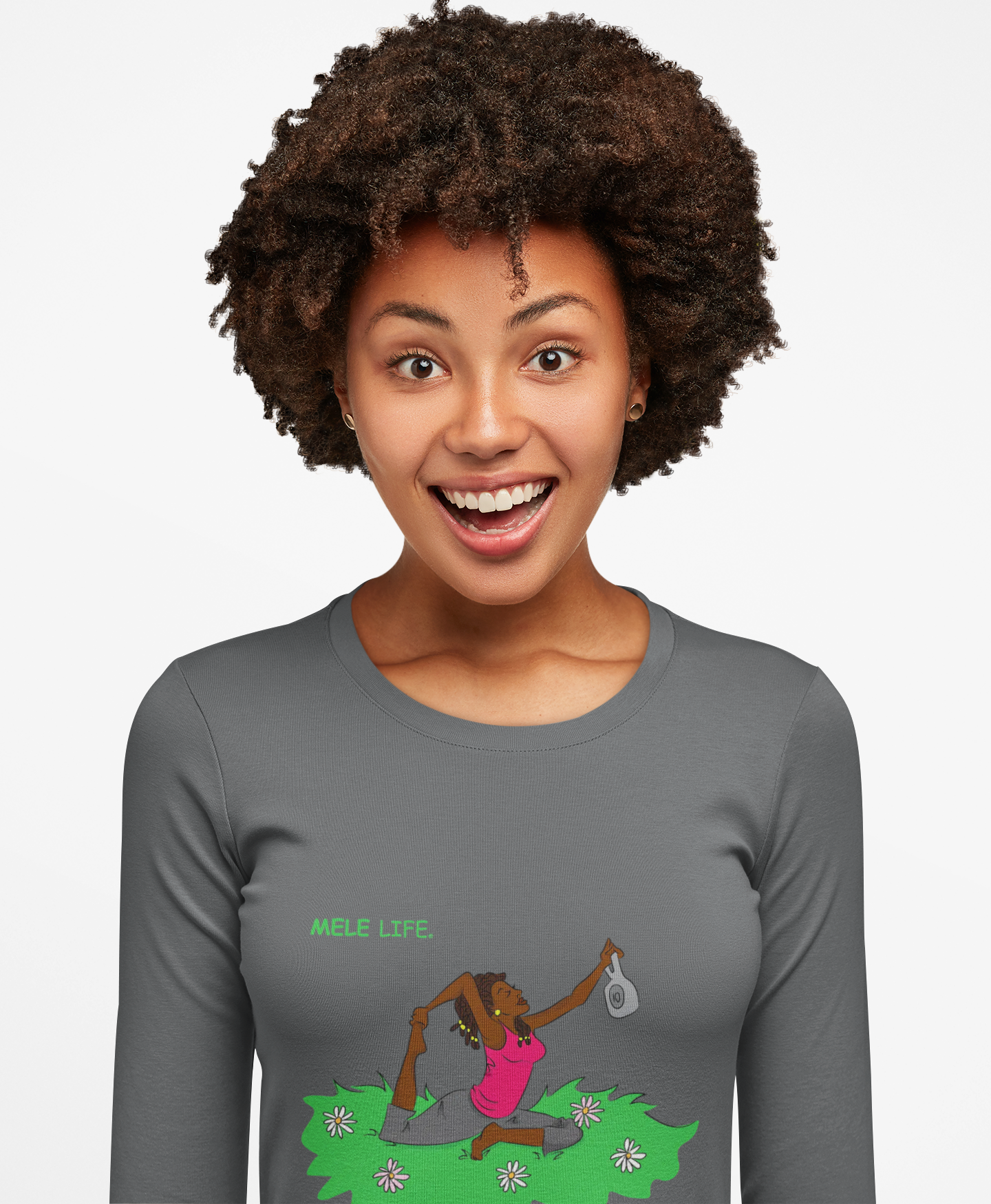 Long Sleeve Tee (Unisex) - Yoga Lady 2
