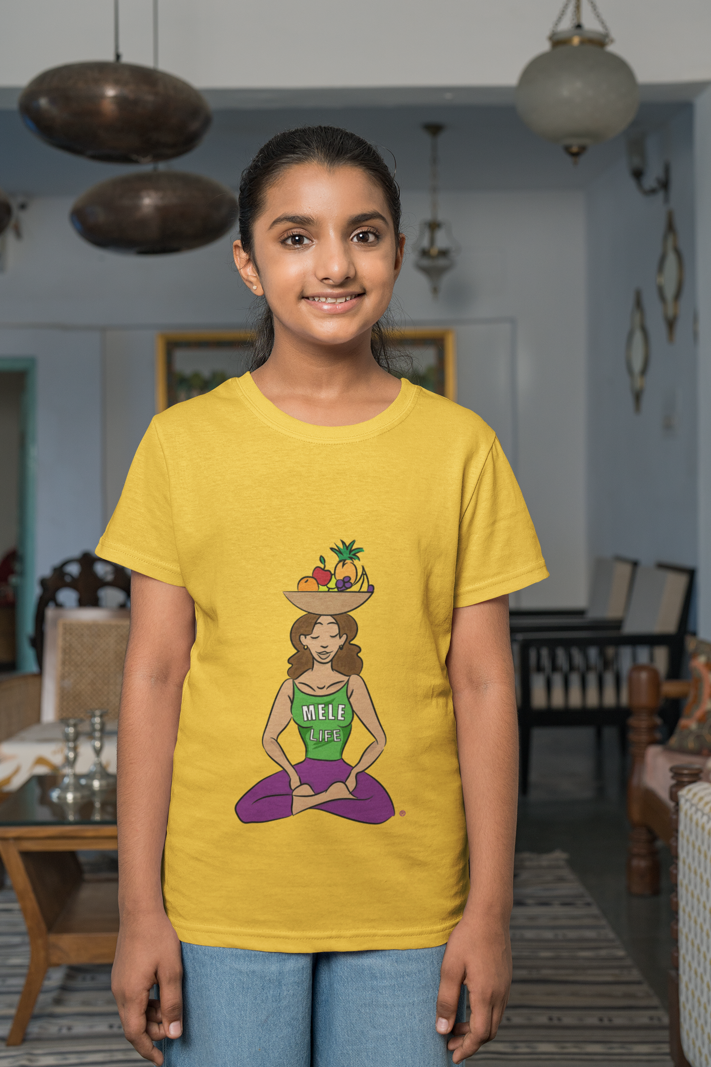 Kids Tee - Yoga Lady 1