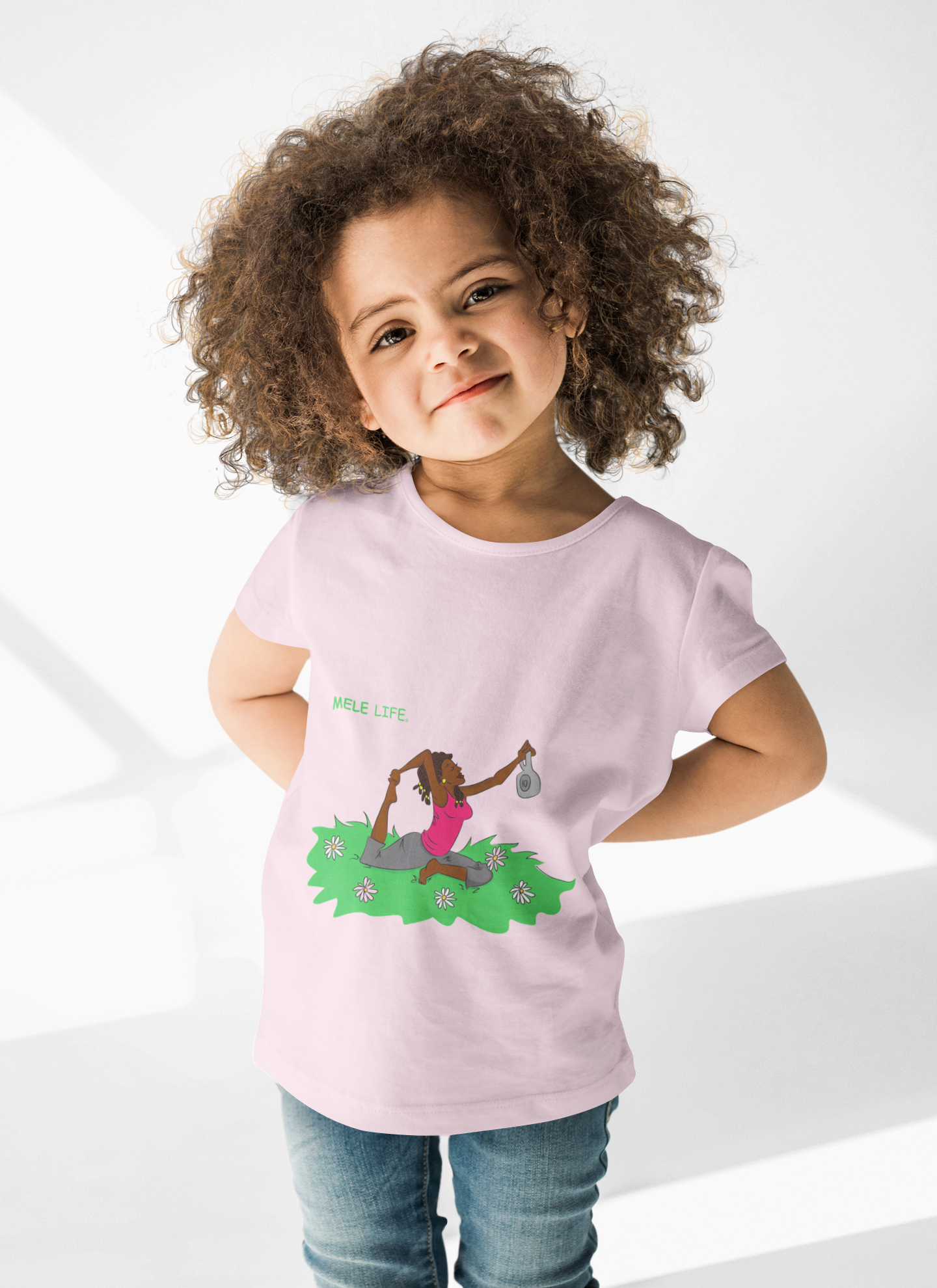 Kids Tee - Yoga Lady 2