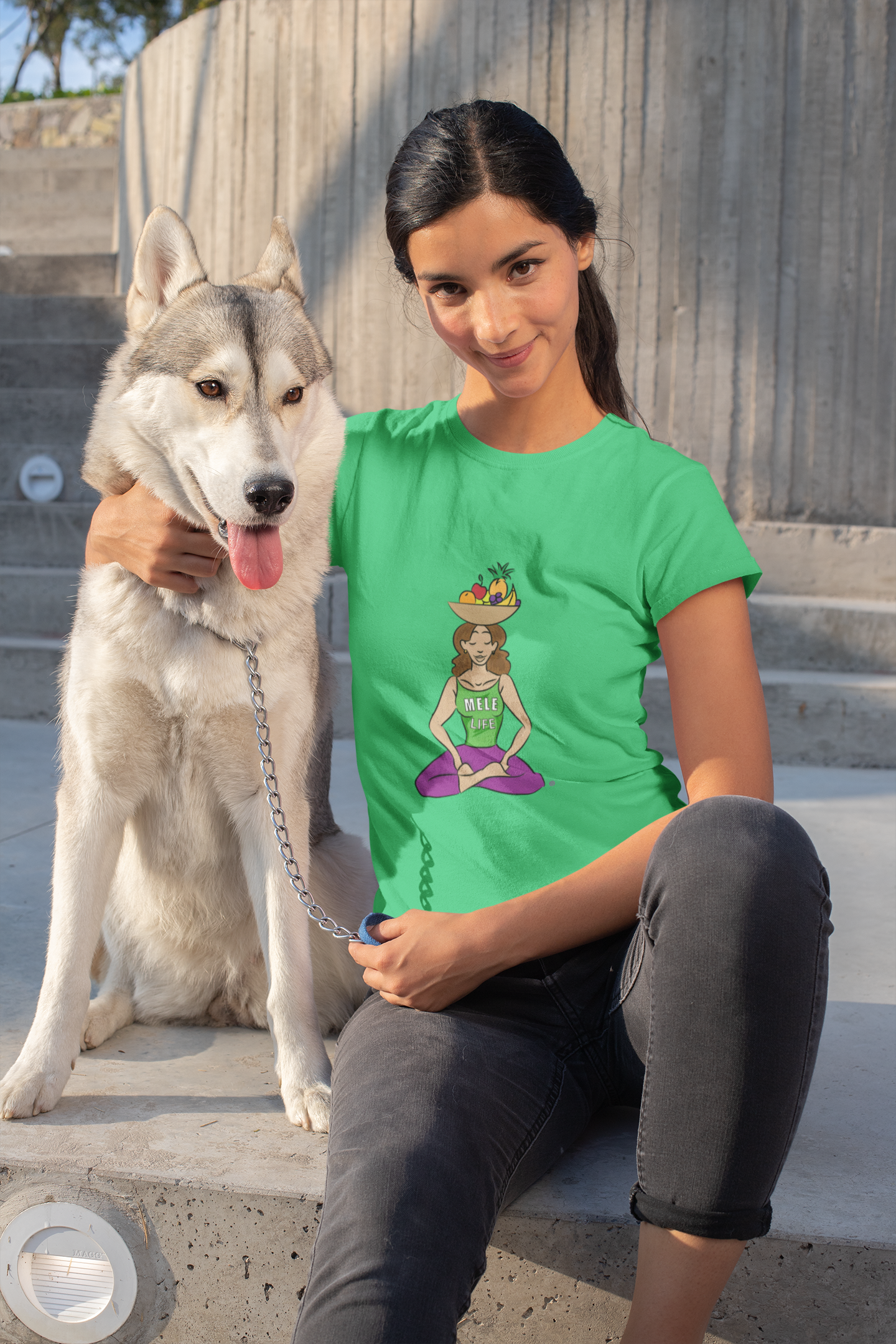 Triblend Tee (unisex) - Yoga Lady1