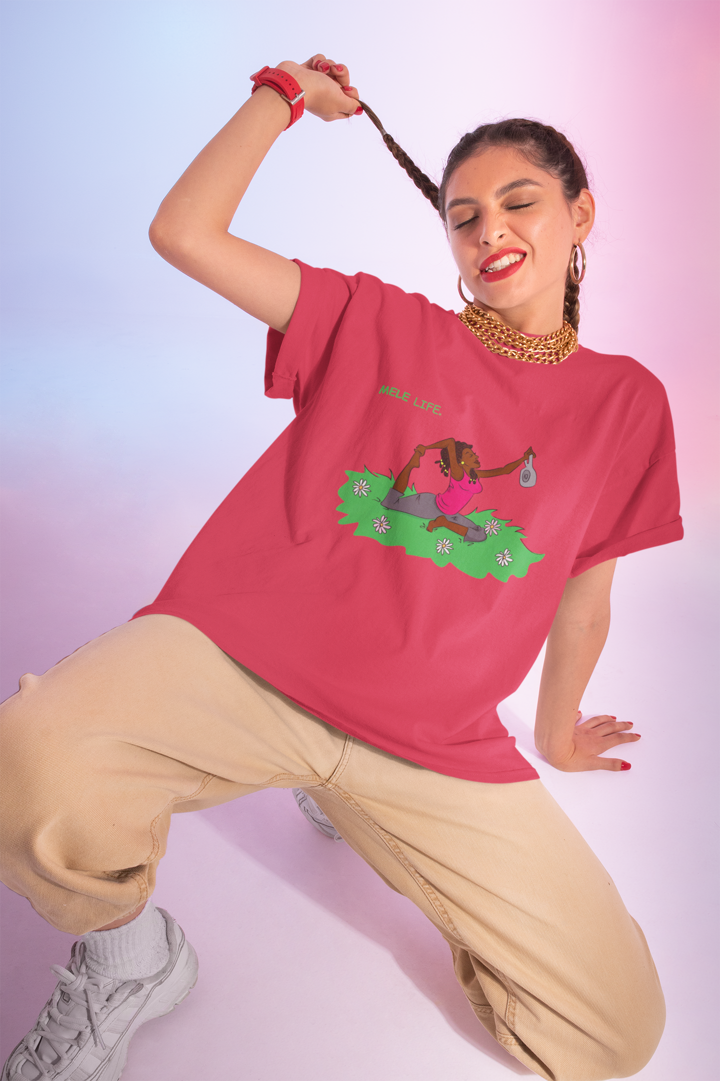 Triblend Tee (unisex) - Yoga Lady2