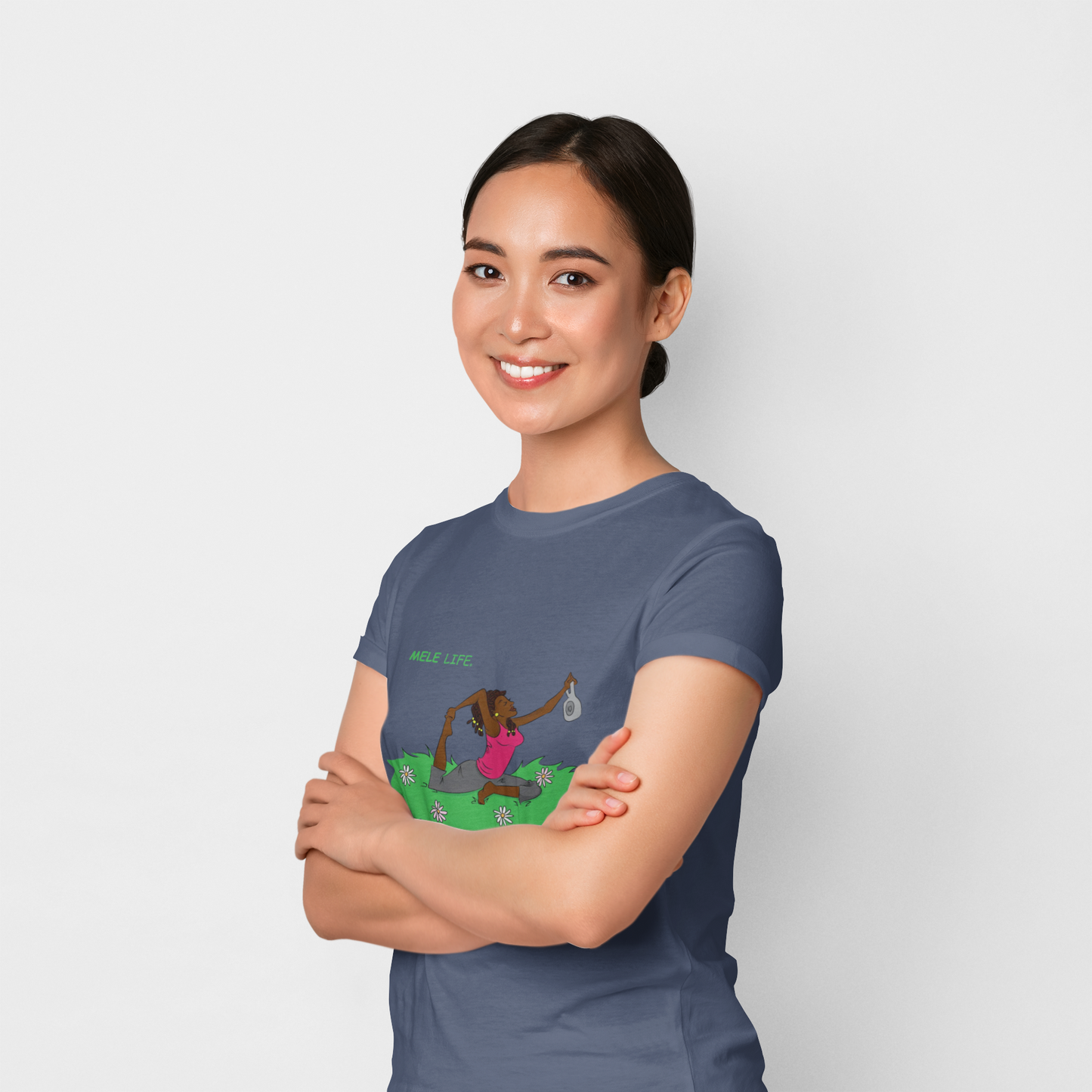 Triblend Tee (unisex) - Yoga Lady2