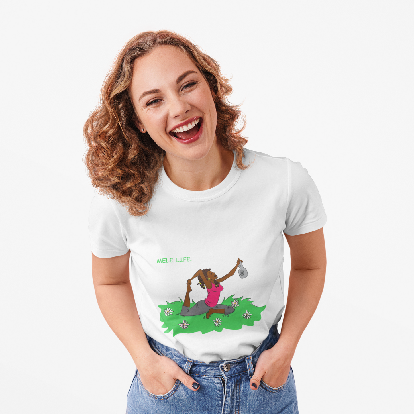 Women's Triblend Tee - Yoga Lady 2