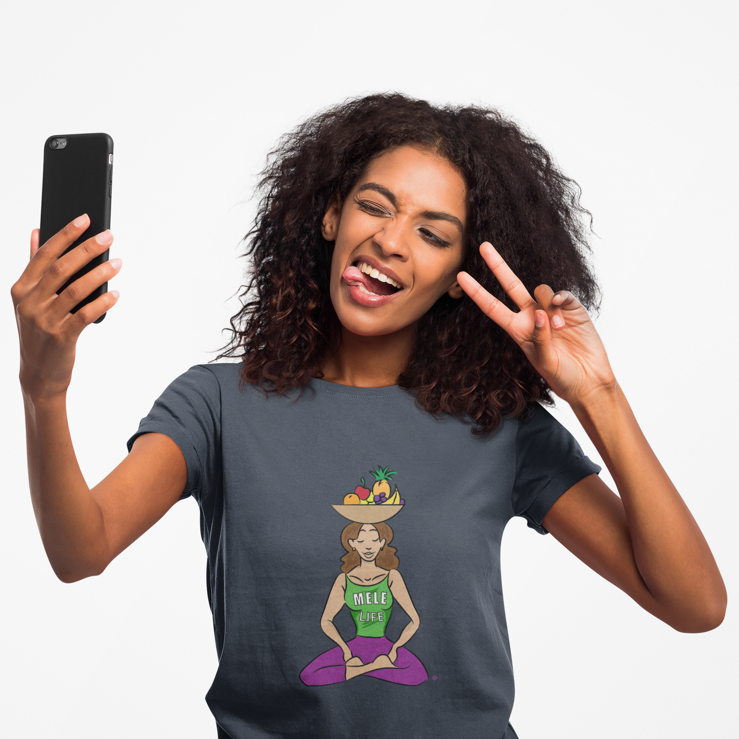 Women's Triblend Tee - Yoga Lady 1