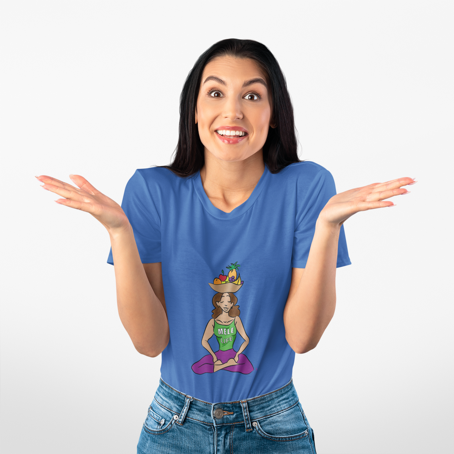 Women's Triblend Tee - Yoga Lady 1