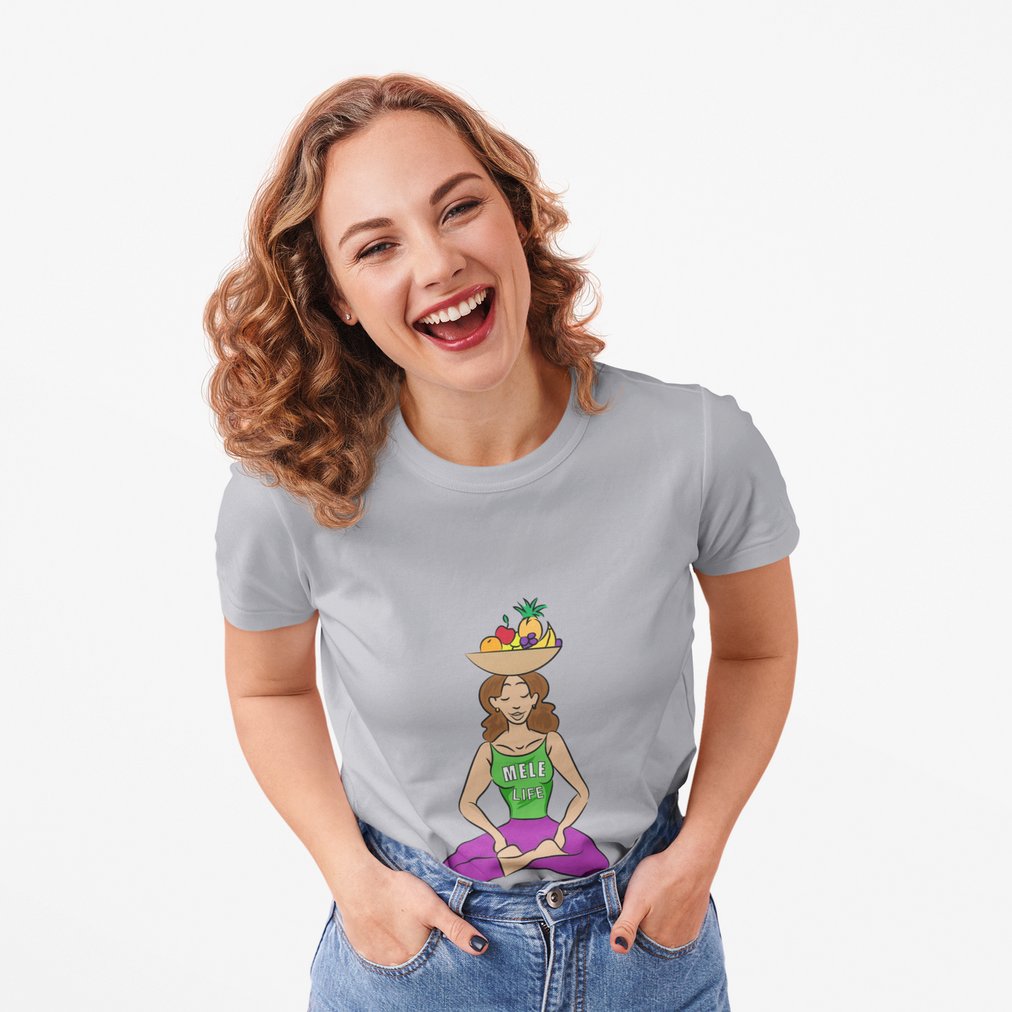 Women's Triblend Tee - Yoga Lady 1