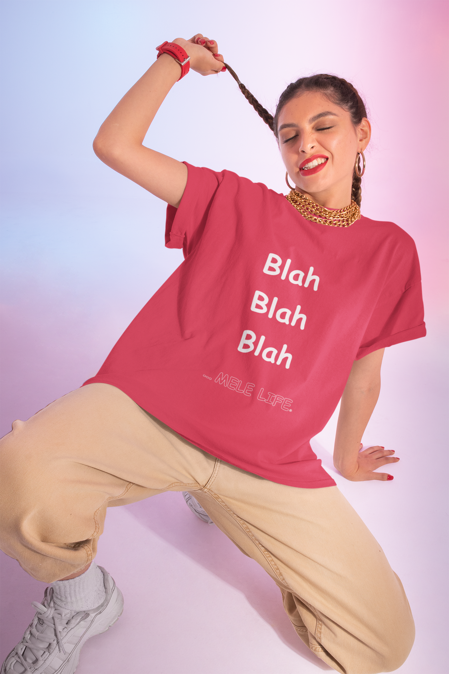 Women's Triblend Tee - Blah Blah Blah