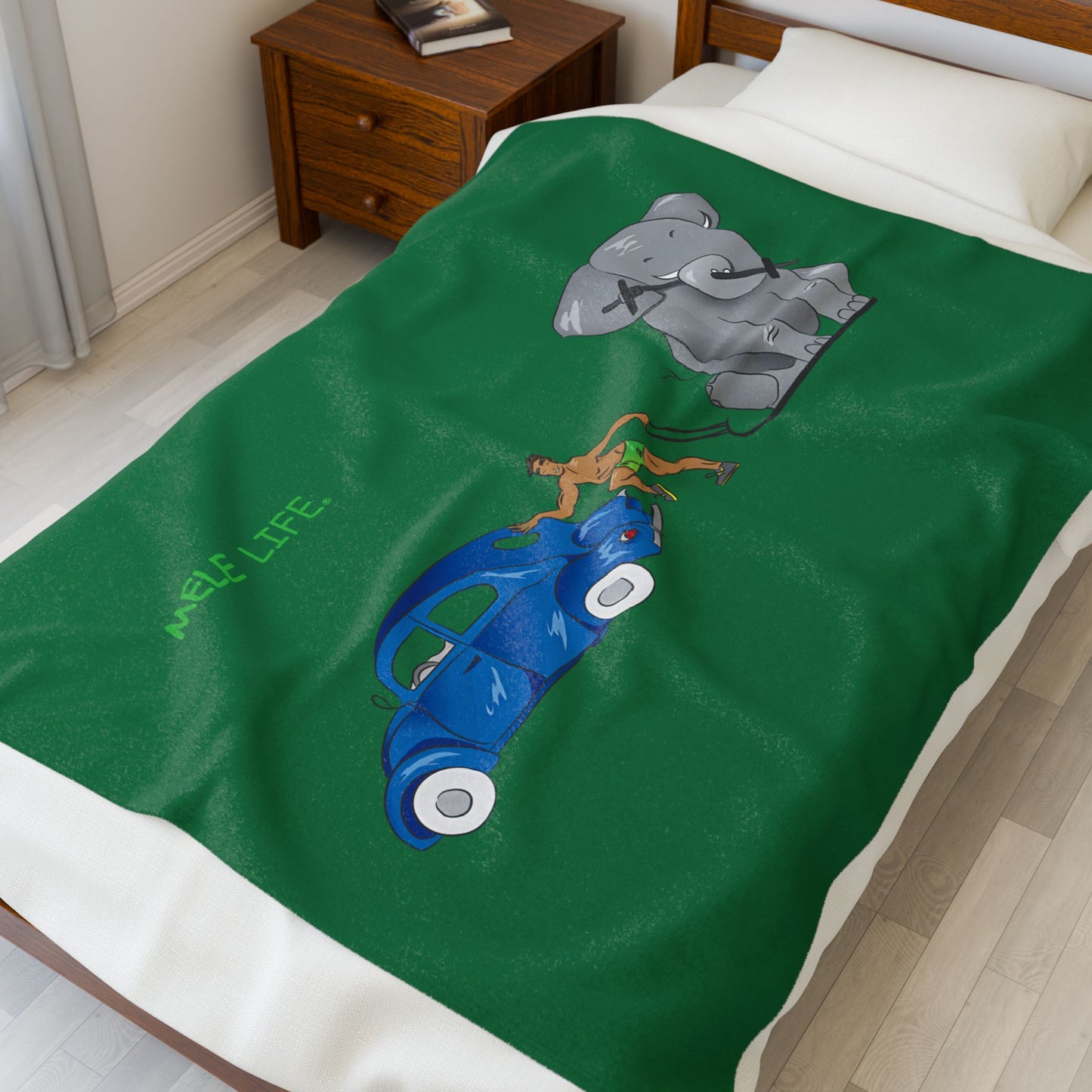 Blanket  - Strong Brown Man  (green)