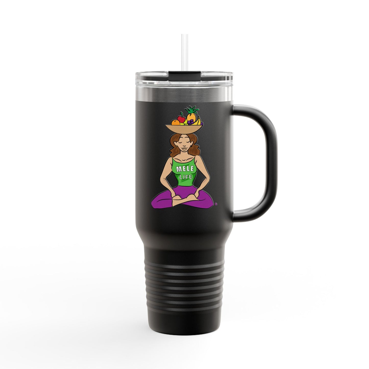 Travel Mug (40 oz) - Yoga Lady 1