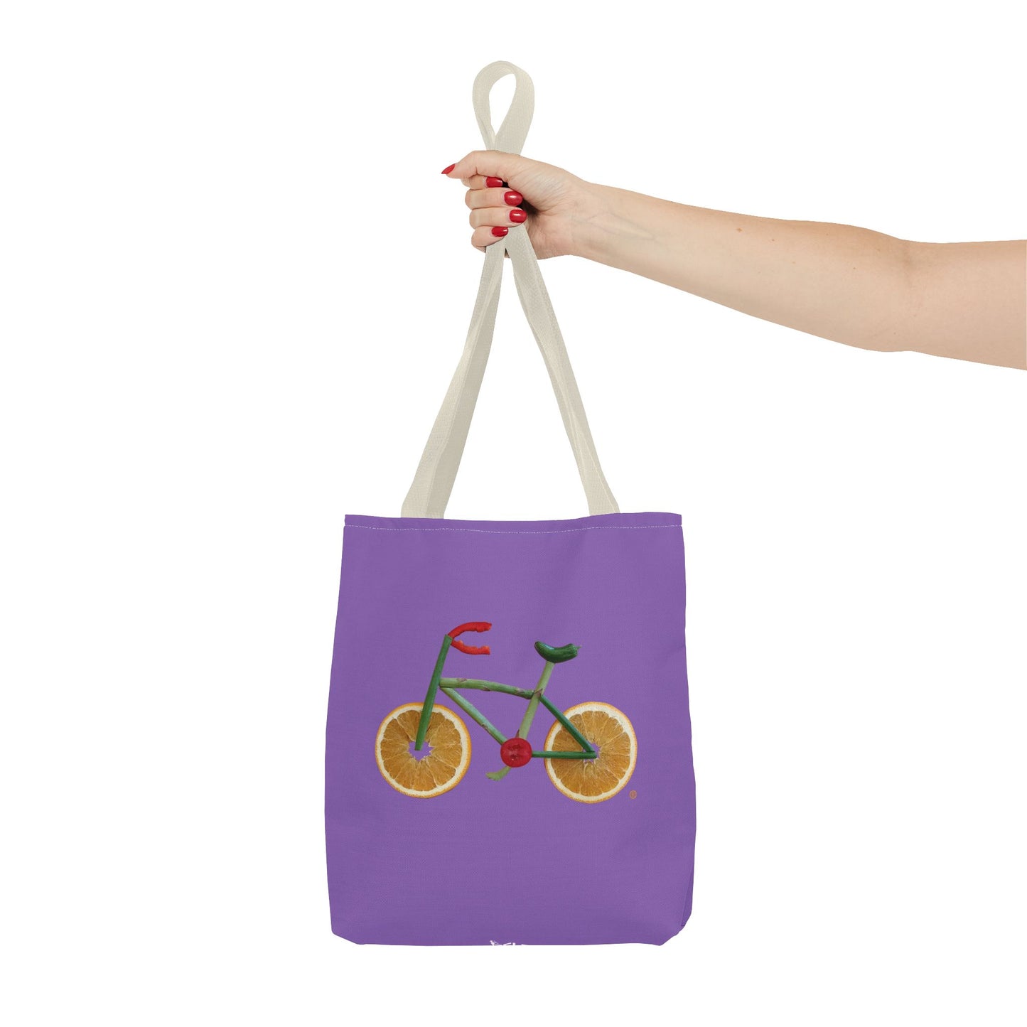 Tote Bag - Veggie Bike  (purple)