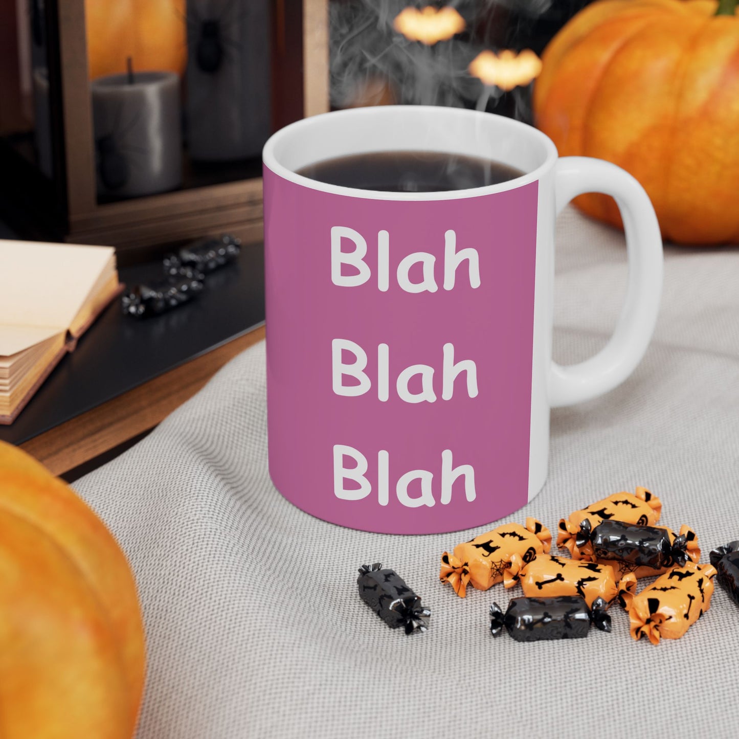 Coffee Mug (11oz/15oz) - Blah Blah Blah  (pink)