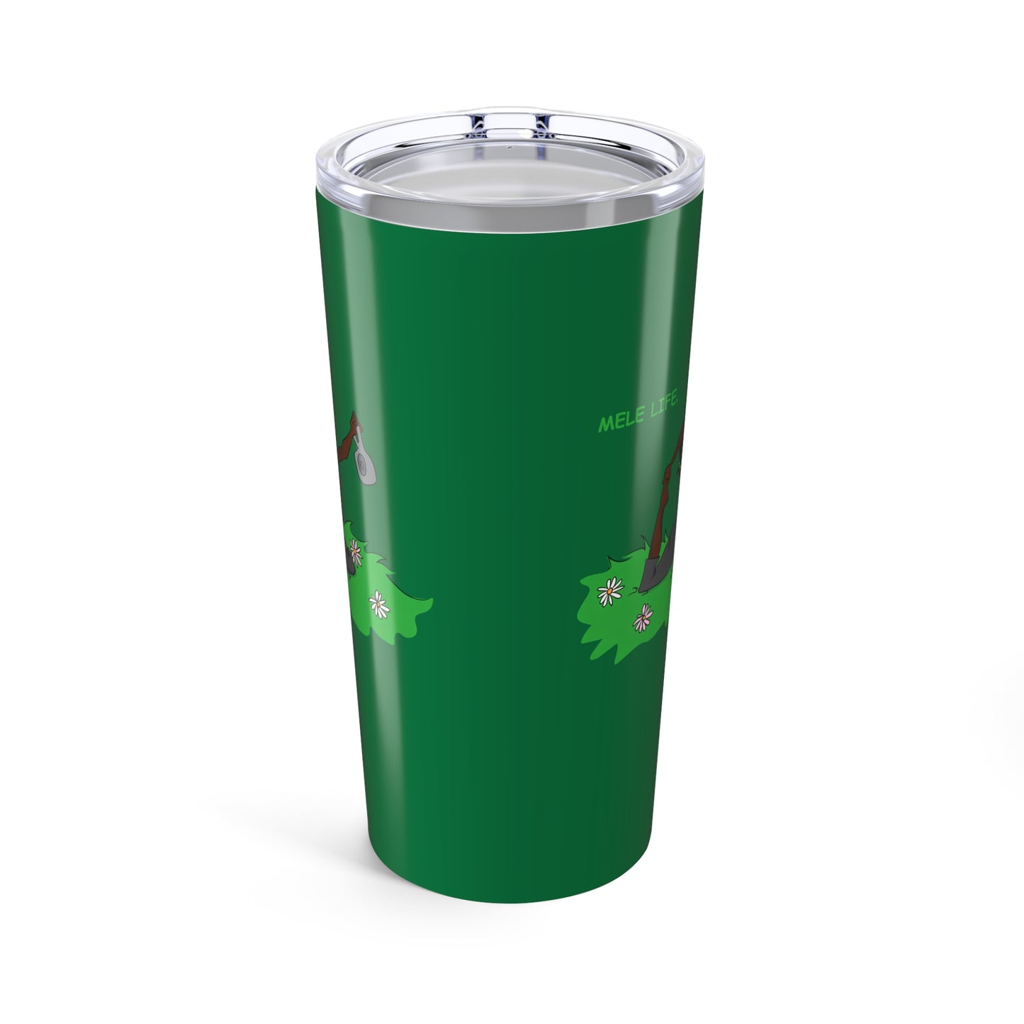 Tumbler (20oz) - Yoga Lady 2  (green)