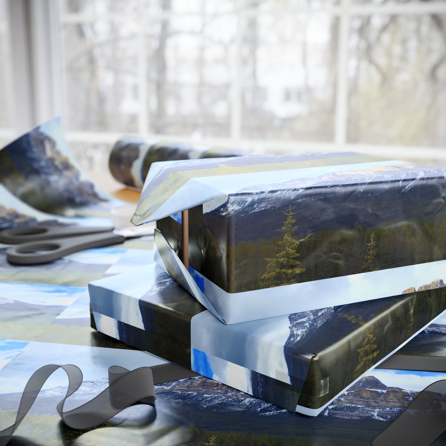 Wrapping Paper - Castle Mountain in Banff National Park