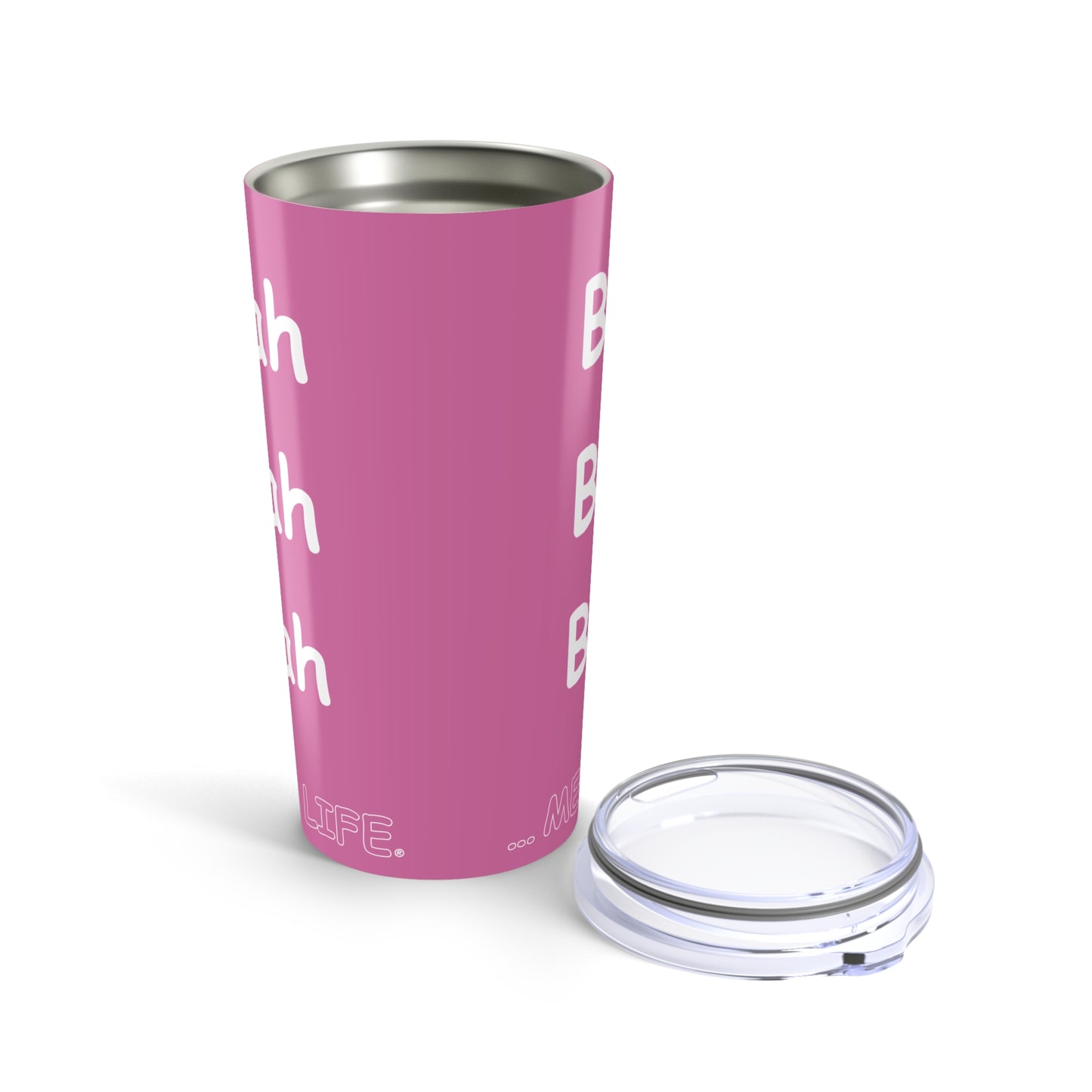 Tumbler (20oz) - Blah Blah Blah  (pink)