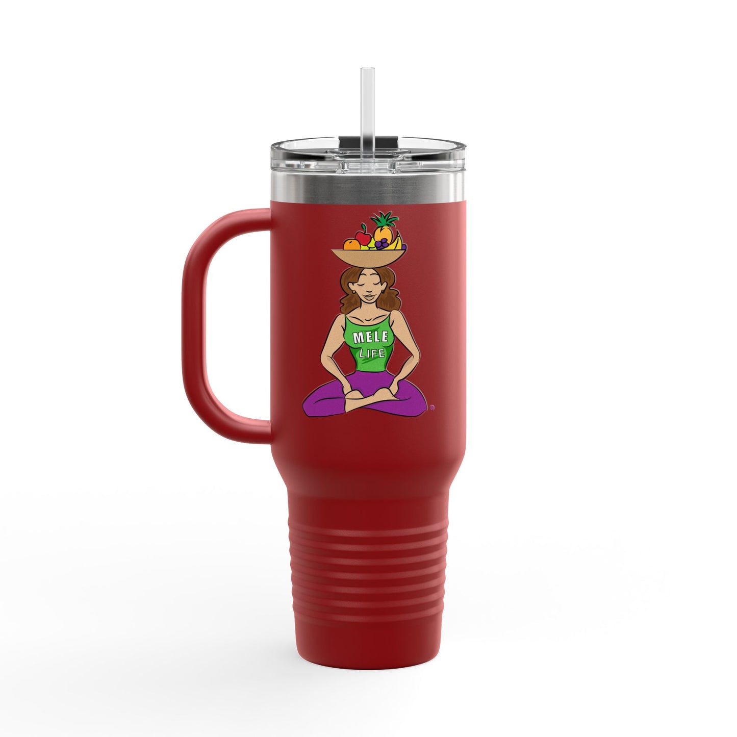 Travel Mug (40 oz) - Yoga Lady 1