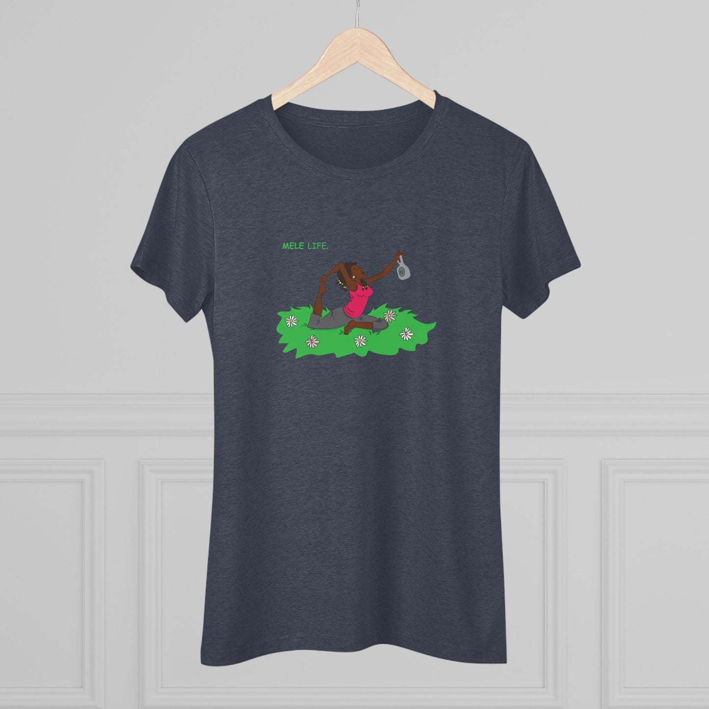 Women's Triblend Tee - Yoga Lady 2