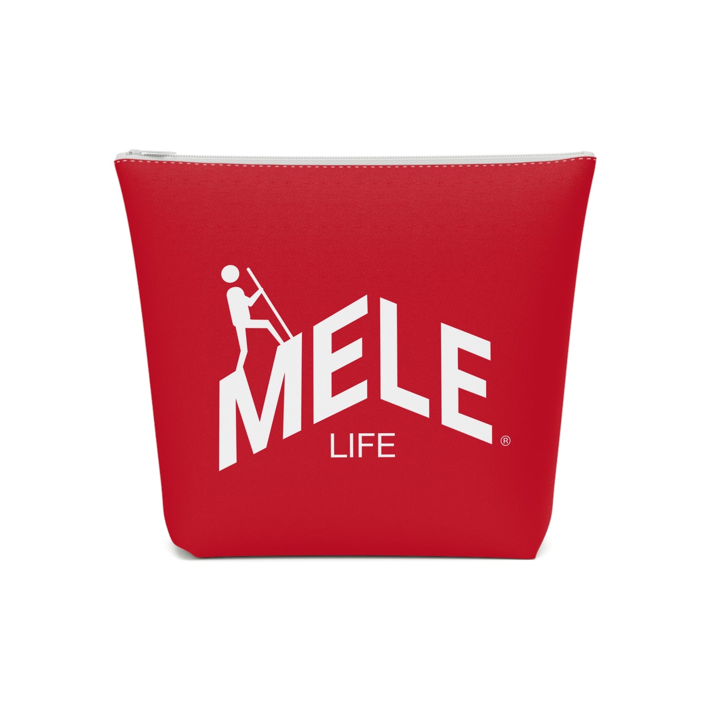 Cosmetic Bag - MELE LIFE logo   (red)