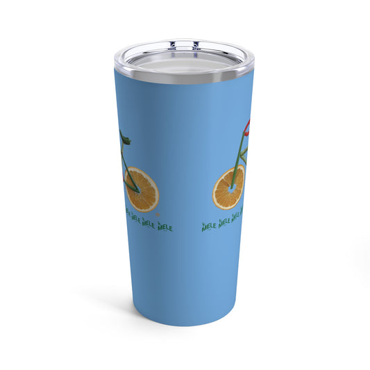 Tumbler 20oz - Veggie Bike   (light blue)