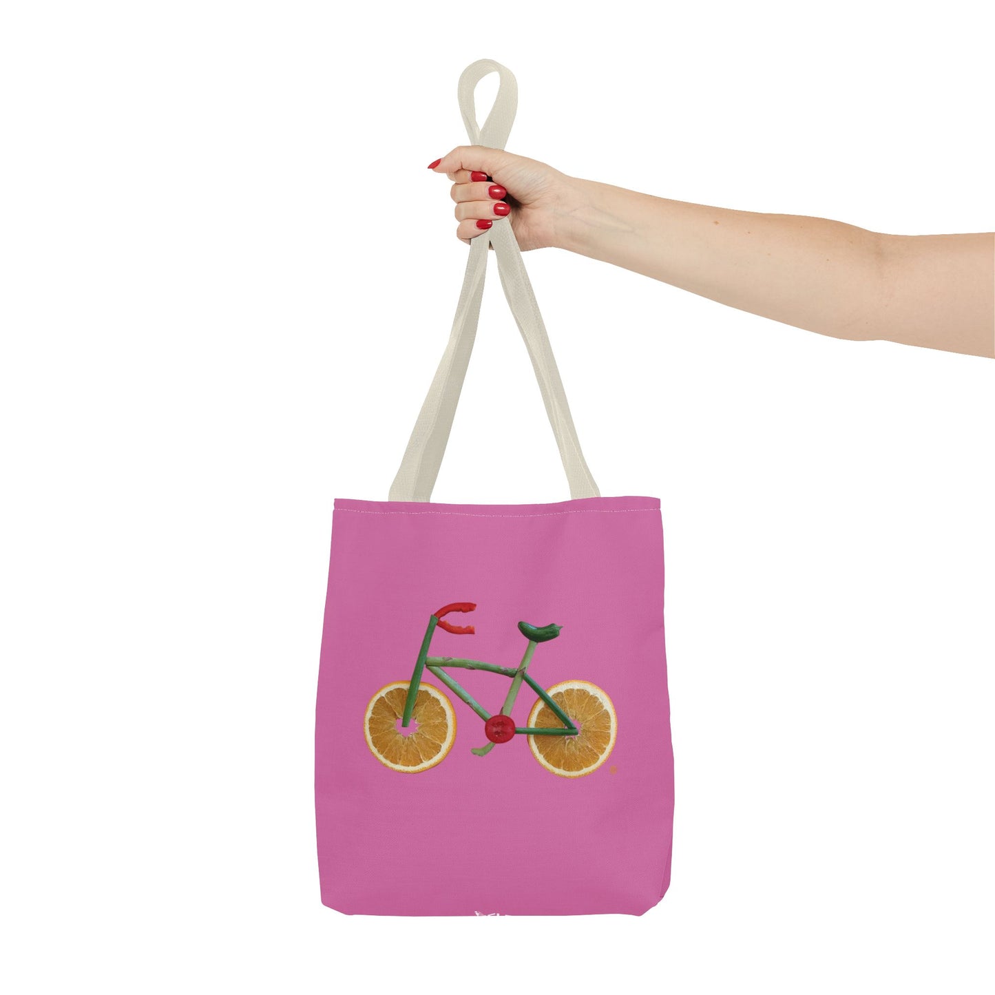 Tote Bag - Veggie Bike  (pink)
