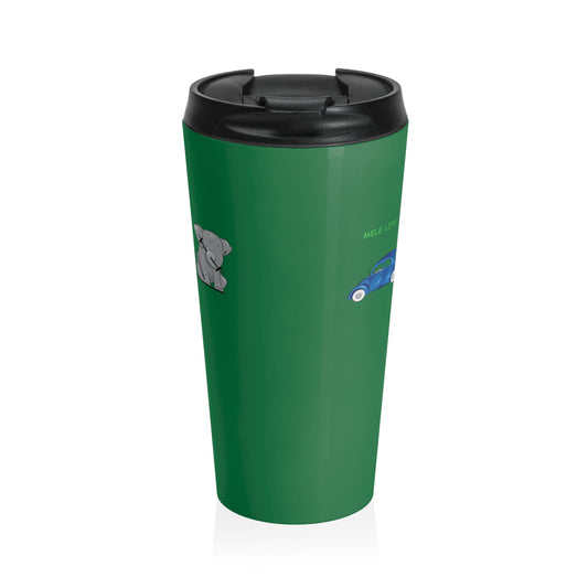 Travel Mug (15oz) - Strong Black Man  (green)