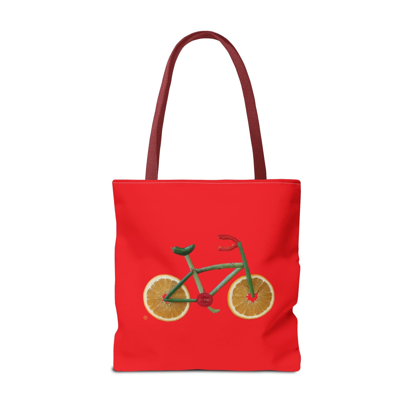 Tote Bag - Veggie Bike  (red)