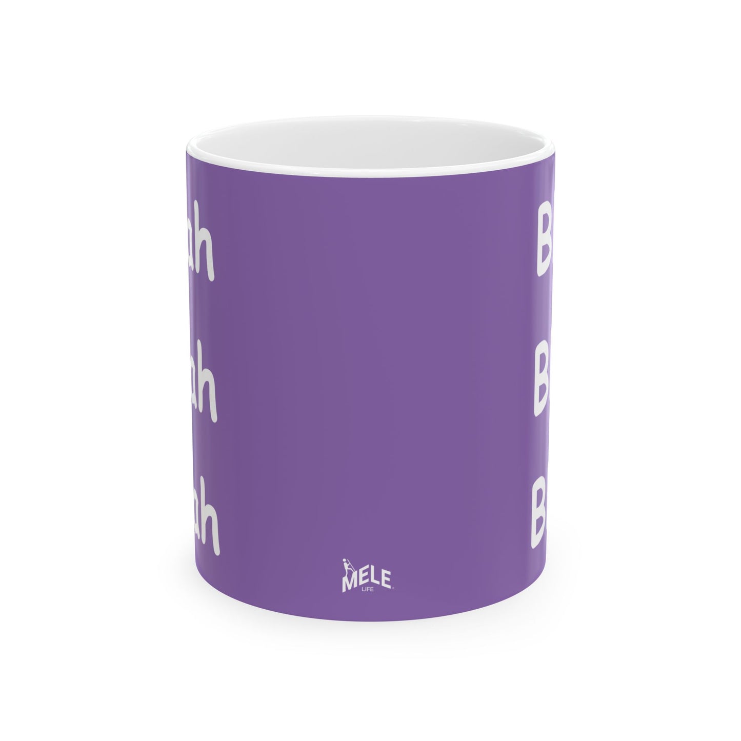 Coffee Mug (11oz/15oz) - Blah Blah Blah  (purple)
