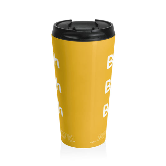 Travel Mug - Blah Blah Blah    (yellow)