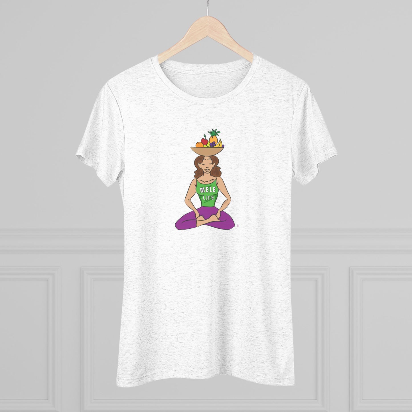 Women's Triblend Tee - Yoga Lady1