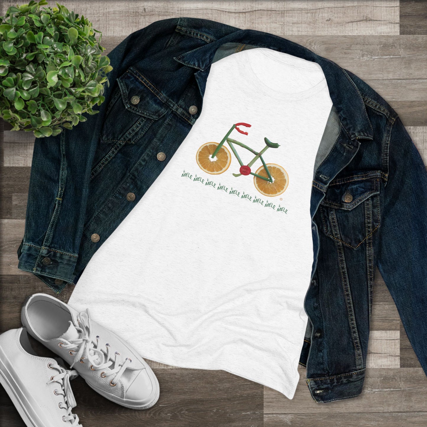 Women's Triblend Tee - Veggie Bike