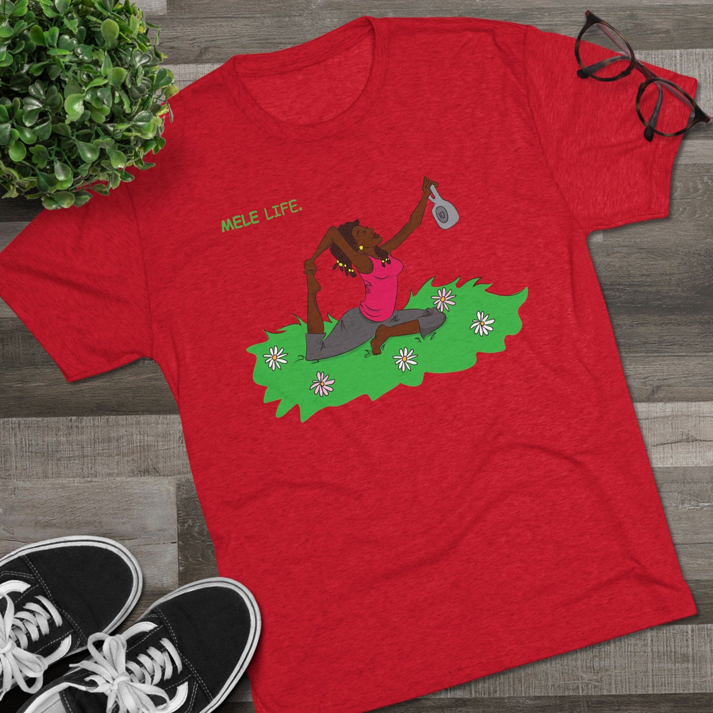 Triblend Tee (unisex) - Yoga Lady2
