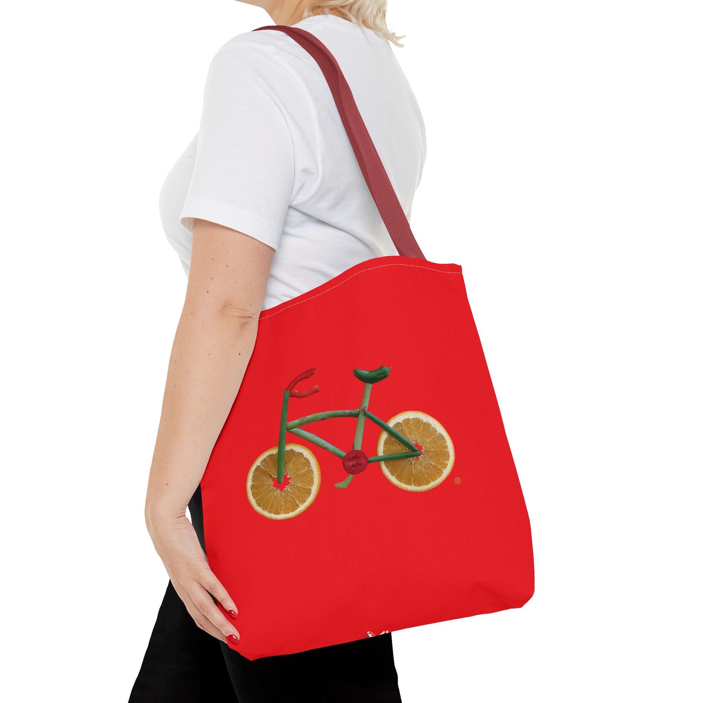 Tote Bag - Veggie Bike  (red)