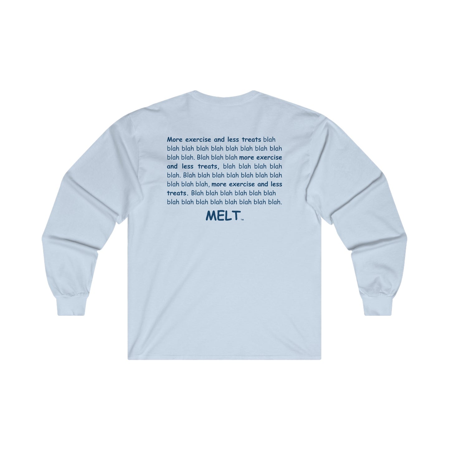 Long Sleeve Tee (unisex) - MELT  (large image - blue)