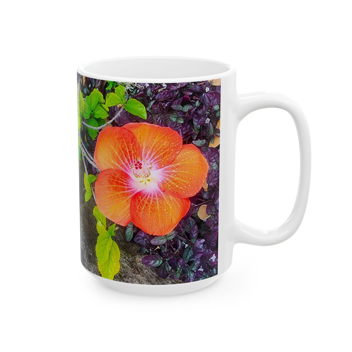 Coffee Mug (11oz/15oz) - Hawaiian Hibiscus Flower
