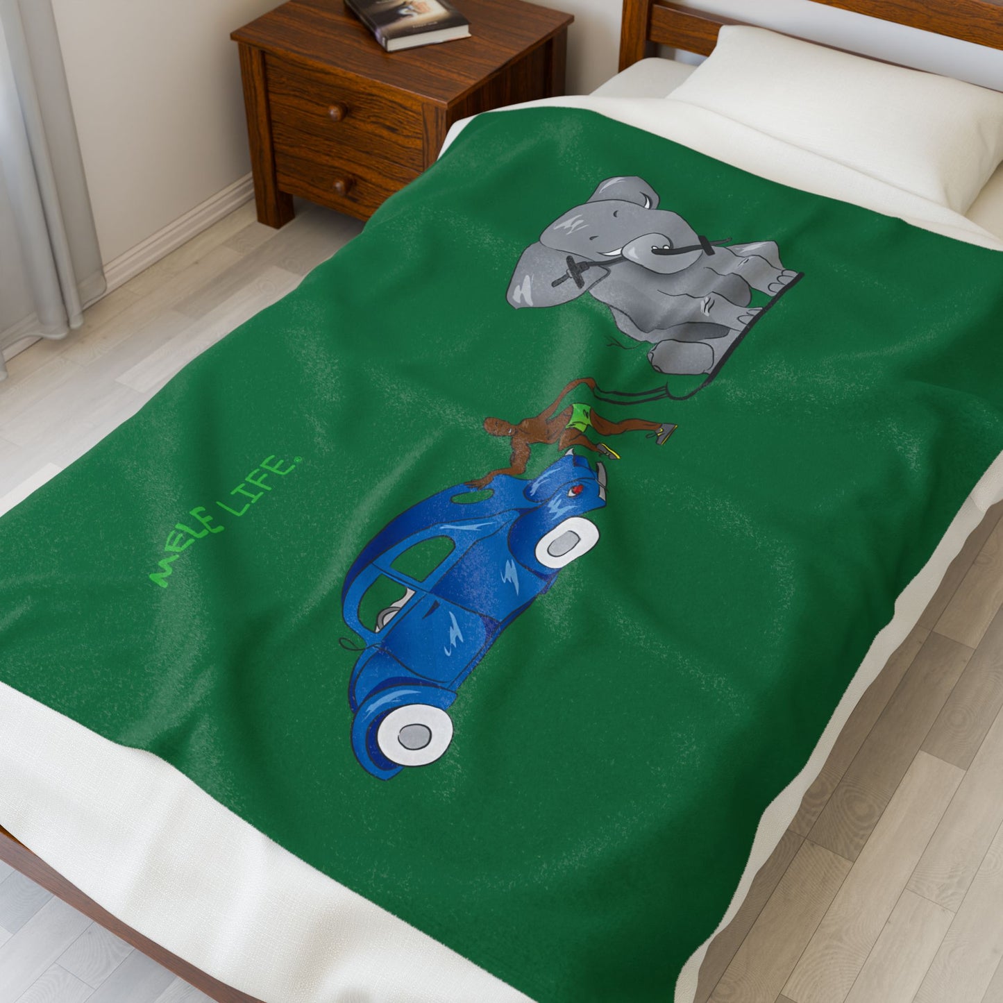 Blanket  - Strong Black Man  (green)