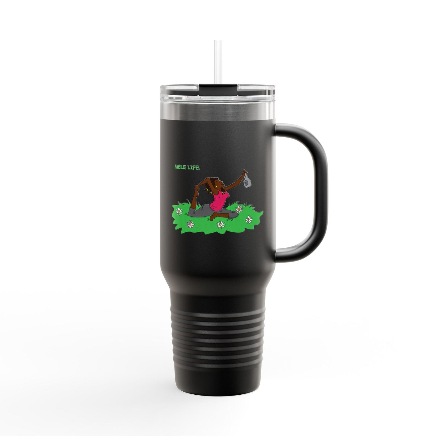 Travel Mug (40 oz) - Yoga Lady 2