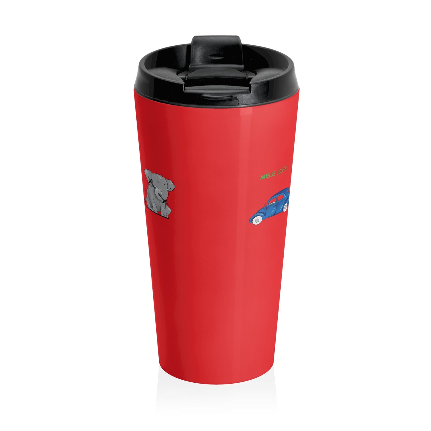 Travel Mug (15oz) - Strong White Man  (red)