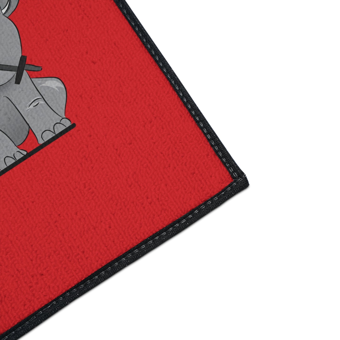 Floor Mat - Strong Brown Man  (red)