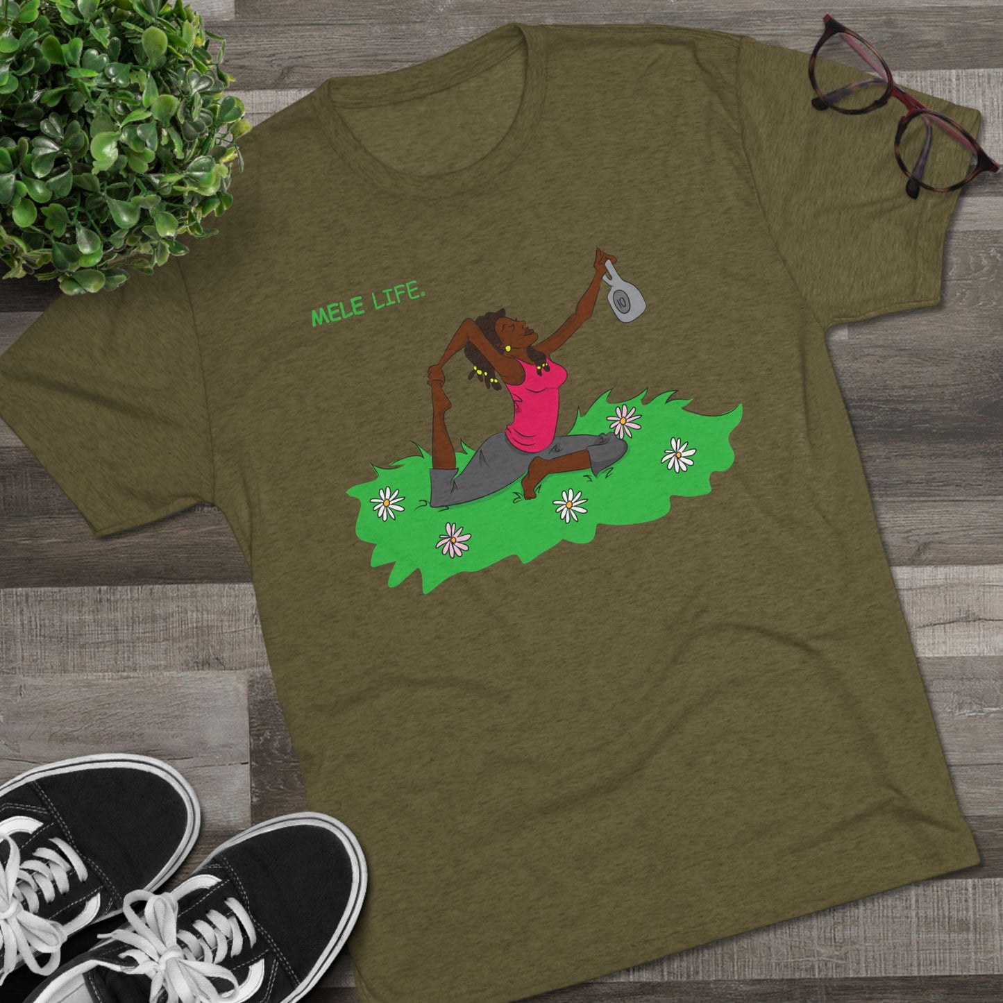 Triblend Tee (unisex) - Yoga Lady2